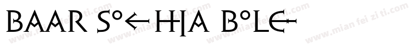 Baar Sophia Bold字体转换